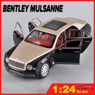 KLT Scale 1/24 Bentley Mulsanne Metal Diecast Alloy Toy Car Model Trucks Birthday Gift For Boys Chil