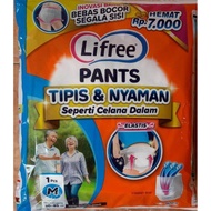 Popok Dewasa Celana Ecer LIFREE Diapers Pants Murah Sachet