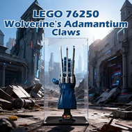 LEGO 76250 Wolverines Adamantium Claws Acrylic Display Box Kotak Penyimpanan Mainan Transparent Figu