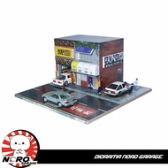 Diorama Akina Speed Stars Garage Diorama 1/64 Project D . Scale 1:64