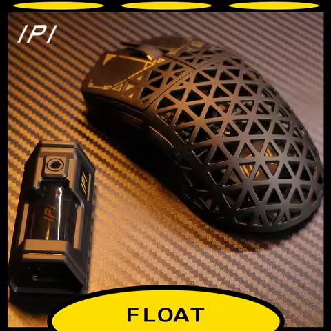 IPI Piao Float Wireless 8k Mouse 3 Mode Bluetooth Dual 8k Carbon Hell Out Gaming Esports Lightweight