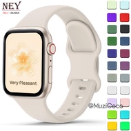 Silicone Strap For Smart Watch Band 44mm 40mm 45mm 42-38-41mm original sport bracelet iwatch series 