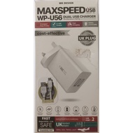 wk design(wp-u56)dual USB charger(included one micro cable)