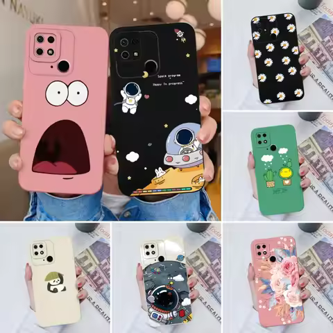 Case For Xiaomi Redmi 10C 10X 10A Sport Panda Camera Coverage Soft Liquid Silicone Cover For Redmi 1