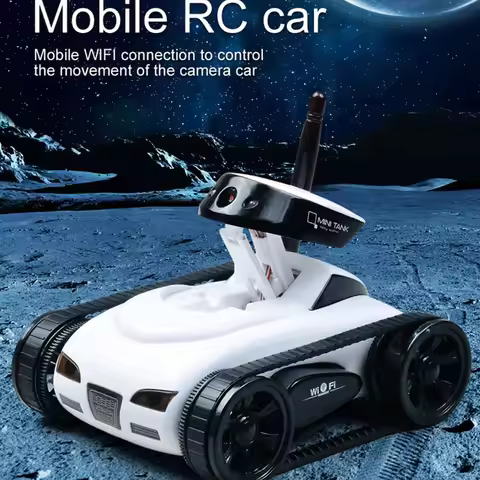 RC Camera Tank FPV WIFI Real-time Quality Mini RC Car HD Camera Video Remote Control Robot Car Intel