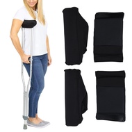 [Fancytoy] Slip Soft Crutch Pads Walking Arm Crutches Soft Support (Black)