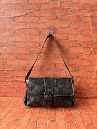 TAS SHOULDER KULIT WANITA SECOND BRANDED BROWN / TAS TOTE WANITA KULIT SECOND