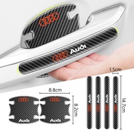 Car Door Handle Bowl Sticker Protector Auto Handle Anti-collision Strip For Audi Sline A1 A2 A3 A4 A