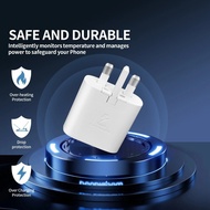 PD 25W Type C Fast Charger Adapter for Samsung Quick Charging UK Plug Adapter Pengecas Pantas PD 25