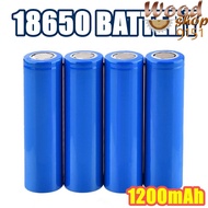 Rechargeable Li-Ion 18650/26650 Lithium Battery Flat Top Lithium Li-Ion Charge Battery Blue