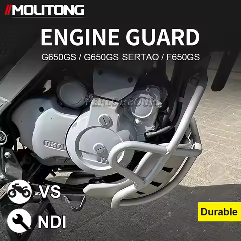 Motorcycle Crash Bar & Engine Guard for BMW F650GS (99-08) & G650GS (08-15) | Dakar Bumper, Radiator