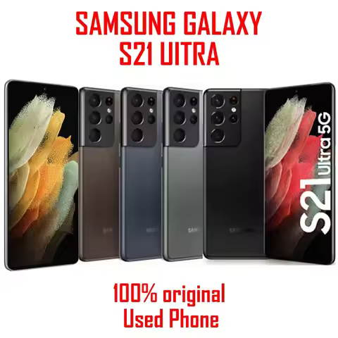 Samsung Galaxy S21 Ultra 5G G998U1 12G RAM 128GB/256GB ROM 6.8" Octa-Core Snapdragon 888 eSim Unlock