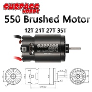 SURPASS HOBBY Brushed Motor 550 12T 21T 27T 35T for 1/10 1/12 RC Car HSP HPI Wltoys Kyosho TRAXXAS C