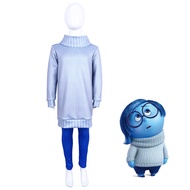 Inside Out คอสเพลย์เครื่องแต่งกาย Inside Out 2 การ์ตูน Anger กลัว Sadness ความวิตกกังวลเด็กหญิงฮาโลว