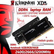 ART U75G Kingston HyperX SODIMM Laptop RAM DDR4 24 2666 32MHZ 4GB8GB16GB memory for notebook