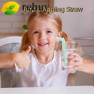 REBUY 5 Pieces Hiccup Straw, PP Reusable Belch Stopper Straw, Useful Effective Universal L-Shaped Dr