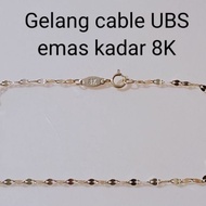 UBS 8K gold cable bracelet (0.40gram 17cm)