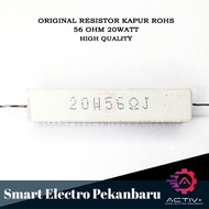 ORIGINAL ROHS RESISTOR 20 WATT 56 OHM RESISTOR CHALK 20WATT 56OHM RESISTOR 56 R 20 W 20W 56R RESISTO