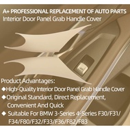 BMW F30 F32 F34 Door Handle Pull, Black Carbon Fiber Car Door Trim for BMW 3 Series 2012-2018