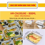 ️800ML BOX ️Set of 10 aluminum food containers HM-CN195UNI