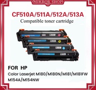 หมึกเทียบเท่าชุดสี CF510A/CF511A/CF512A/CF513A /hp204a FOR HP Color Laserjet M180/M180N/M181/M181FW/