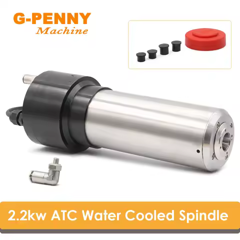G-PENNY 220v 2.2kw Water Cooled Spindle ATC Spindle Motor ISO20 800Hz 24000rpm Automatic Tool Change