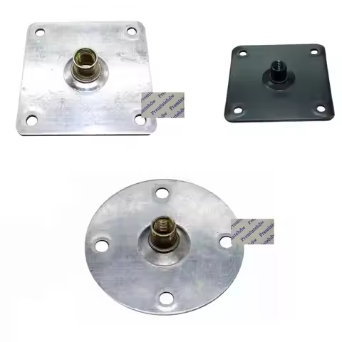 8Pcs Round Square Furniture Leg Mounting Plate M8 M10 Nut Flange Connecting Adapter
