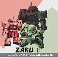 SDCS Zaku II  SD Gandam Cross Silhouette
