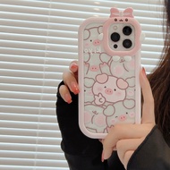 💕เคสสำหรับ iPhone💕เคสลายการ์ตูน เคส For iPhone 15 11 Pro Max 12 13 14 Pro Max X XR XS Max XR 6 6S 7 8 Plus SE 2020 Case TPU แบบนุ่มบางพิเศษสำหรับเด