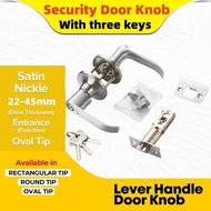 Double Lock Door Knob Set Stainless Door Lock Door Knob [With 3Pcs Keys] Door Knob Main Door Do