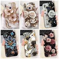 Camera Protection Cover For Itel P33 Plus Case Fashion Flower Bowknot Soft Silicone Back Cover For I