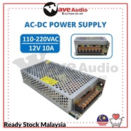 FAST POS AC 110V-220V TO DC 12V 10A Switch Power Supply Driver Adapter LED Strip Light Switching Pow