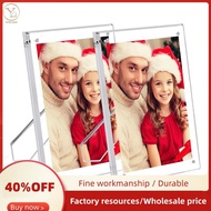 2 Packs 5X7 Inch Acrylic Picture Frames with Stand Clear Frame