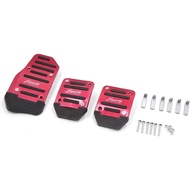 XYWHPGV 3PCS Red Nonslip Clutch Brake Gas Pedal Cover Sets for Auto Car Vehicle(f6f86 c5ba3 65050 99