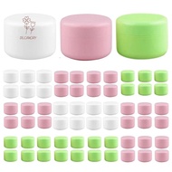 SHOUKEY 2pcs Makeup Jar, 20g 30g Plastic Face Cream Jar,  Refillable Colorful Travel Bottle Travel