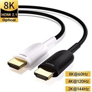 8K ไฟเบอร์ออปติก HDMI-รองรับ48Gbps 2.1 HDMI รองรับ Earc RTX 3090 HDCP Dolby สำหรับ PS5 Xbox Series X Roku Sony LG ทีวี