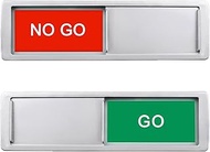 Go No Go Sign,Magnetic Slider Door Signs For Home, Office Restroom Conference Hotels,Easy To Read, N