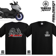 2024 fashion 23 Moto Tees : Yamaha XMAX Bike Design Black Short Sleeved Tshirt. YAMAHA XMAX OHLINS AKRAPOVIC BREMBO XMAX ACCESSORIES
