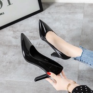 9cm office high heels with flat heels