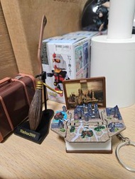 Harry Potter 光輪2000掃把扭蛋+3D霍格華兹匙扣
