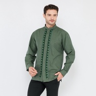HIJAU Koko BHS Signature Double Dark Green Shirt