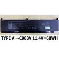 BATTERY DE.LL C903V 68WH / PKWVM 95WH PRECISION 7550 7560 7750 7760 CR72X 17C06 447VR 68ND3 J0VNR La