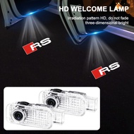 2PCS LED Car Door Logo Welcome Lights Auto Laser Projector Lamp For Audi Q7 Q3 Q5 RS Q8 Q6 Q2 A4 A3 