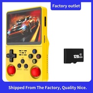 R36S Handheld Game Console 3.5 Inch IPS Screen 128GB Portable Video Player Dual 3D Joystick 3200mah 