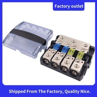 LED Car Audio Stereo Fuse Box Block 0/4 Gauge In/Out 60Ax2+100Ax2 Mini ANL Car Audio Amplifier Modif