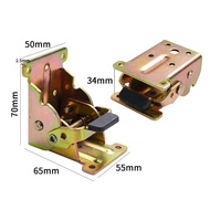 Hinges automatically lock and fold 90 degrees