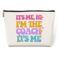I'm the Coach, Coach Gifts, Basketball Coach Gifts Appreciation Makeup Bag Funny Cosmetic Bags Thank