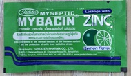 Mybacin Zinc 10 เม็ด มายบาซินซิงค์ เม็ดอมผสมซิงค์ ส้ม มะนาว