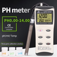 เครื่องทดสอบ PH AZ8601 0.00-14.00pH MV อุณหภูมิน้ำตัวทดสอบคุณภาพเครื่องตรวจจับความแม่นยำ PH สูง