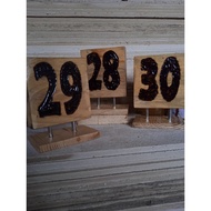 Restaurant table numbers cafe table numbers wooden table numbers